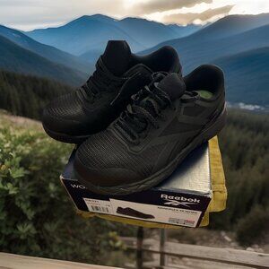 Reebok Work Nanoflex TR RB331 Women Sz 7W Black Composite Toe Work Shoes KHD1275
